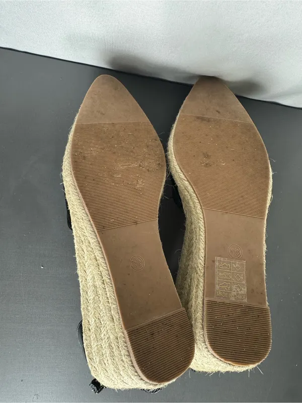 Black Espadrille Wedge Pointed - Image 7