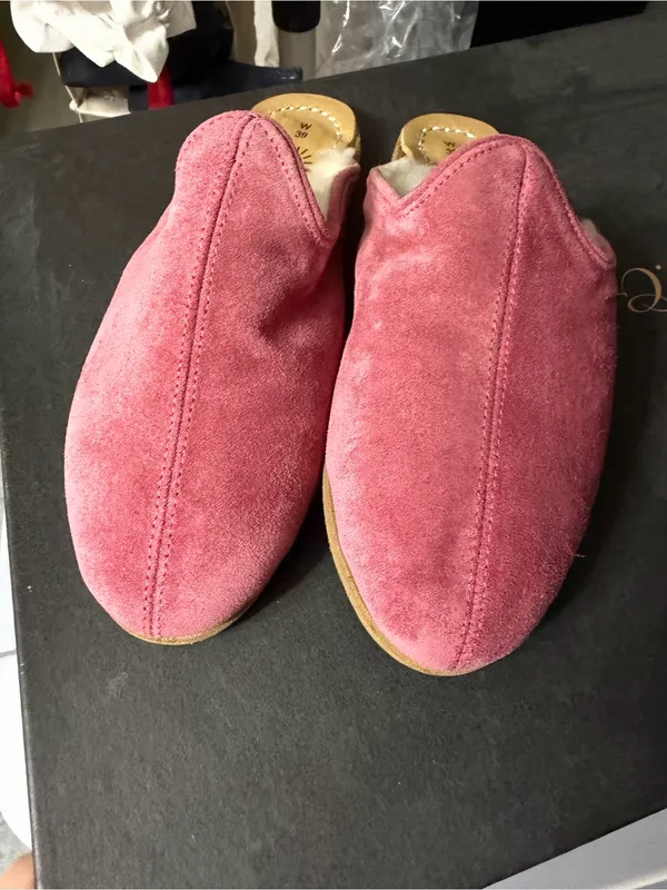 Sabah Shearling Baba Mule W39 Pink Size 8 - Image 2