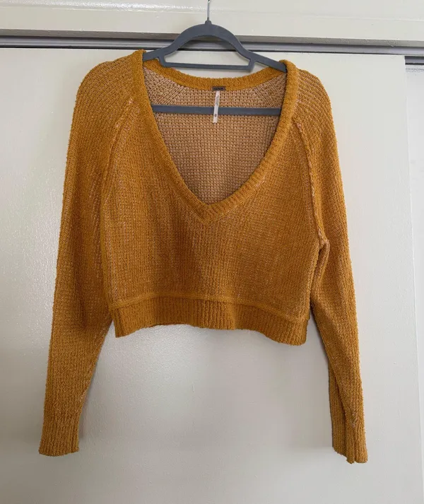 Free People Cropped Sweater - Image 3