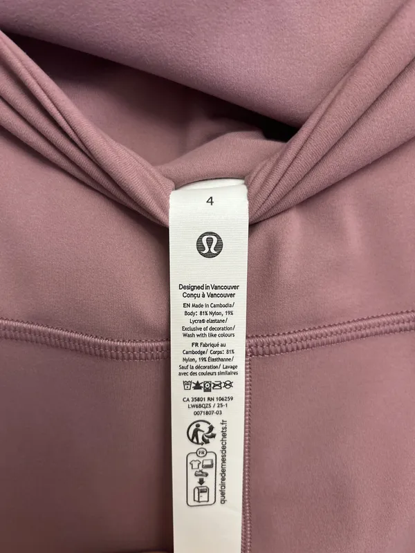 NWT Lululemon Align size 6 23” leggings lavander lux Authentic - Image 4
