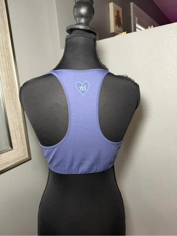 Offline x Aerie Real Me Lightweight Seamless Periwinkle Yes Sports Bra Large - Image 5