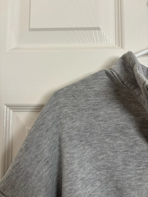 Princess Polly Quarter Zip Grey Pullover Sweatshirt - Image 4