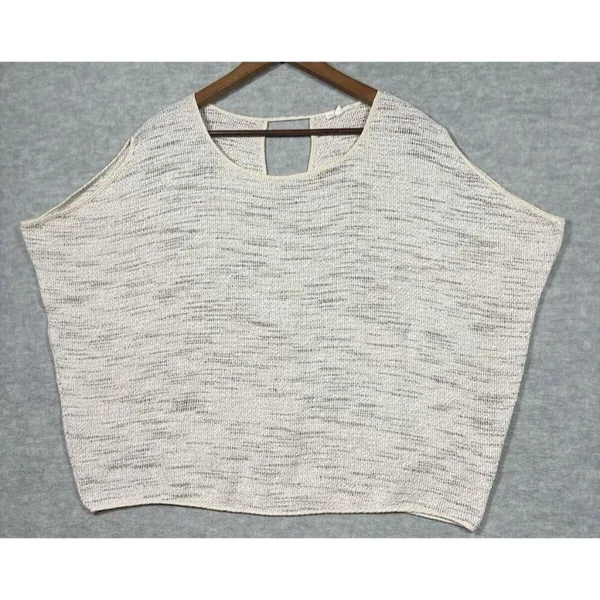 Eileen Fisher Women's Sleeveless Summer Sweater Sz‎ M Lightweight Boxy Casual - Image 2