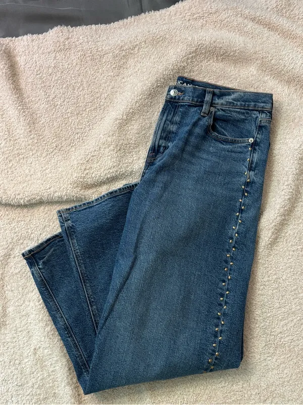 American Eagle Stretch Studded High-Waisted Stovepipe Jean - Image 5