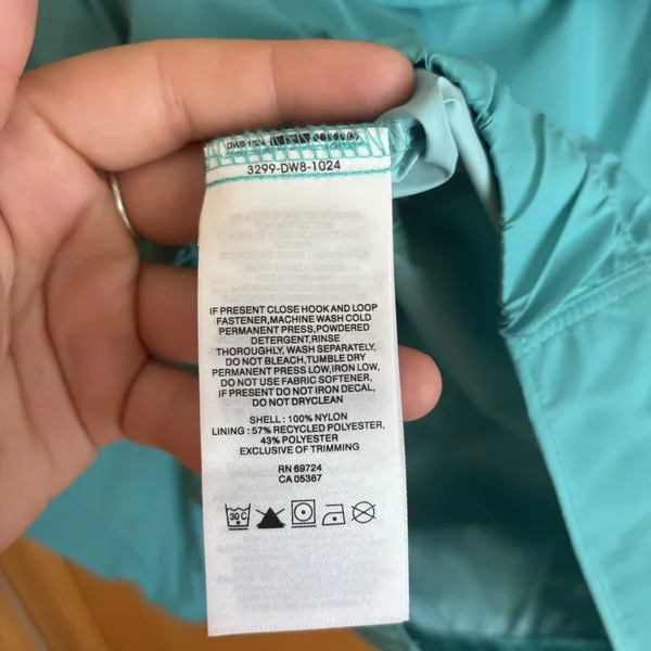 COLUMBIA XL3156 ACCESS POINT WATERPROOF WOMENS XS Teal Jacket Rain‎ - Image 6