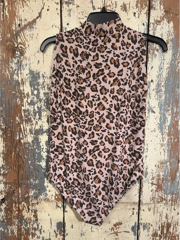ZARA animal print mock neck bodysuit size Large - Image 2