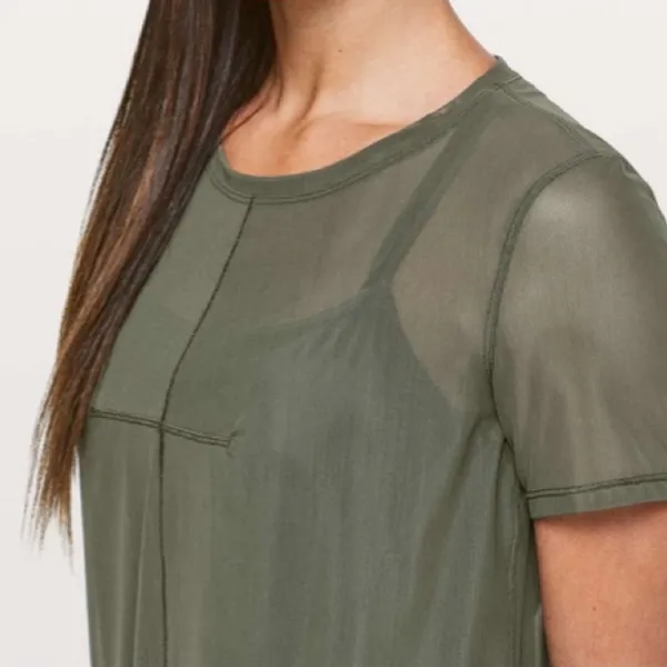 Lululemon Ready to Reach Dress Camo Green Mesh - Image 2