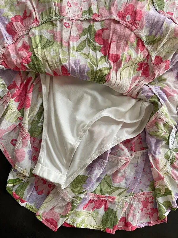 NWT sky to moon floral corset bodysuit M - Image 6