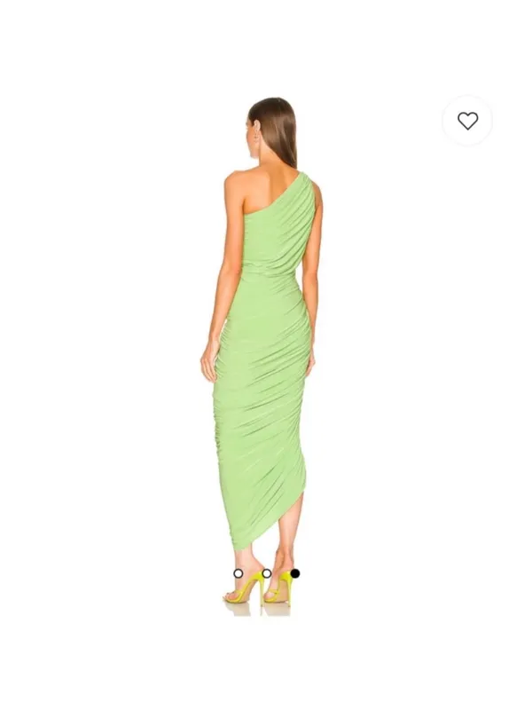 Norma Kamali Diana gown in green - Image 2