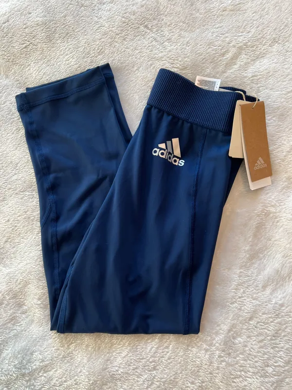 Adidas Blue Techfit Leggings - Image 2