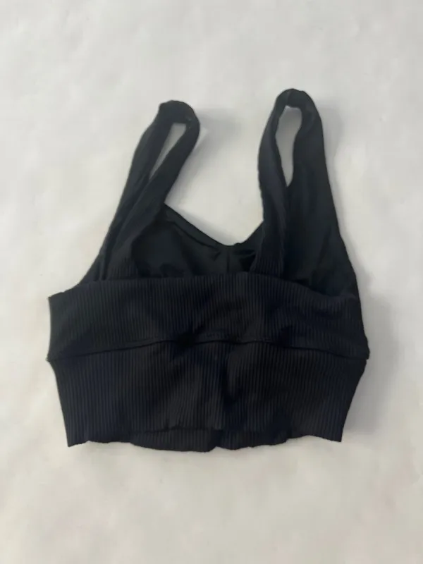 CARBON38 Twisted Ribbed Longline Sports Bra Black White Small $78 - Image 4