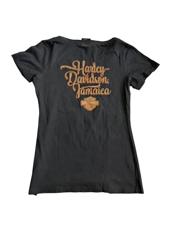 HARLEY DAVIDSON Jamaica Motorcycle Live Love Ride T Shirt Size Small - Image 5