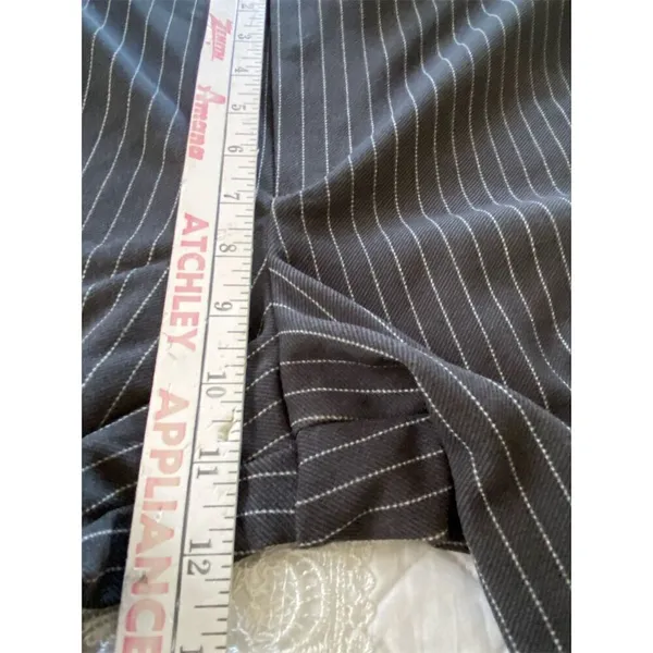 H&M Pinstriped Wide Leg Trousers Gray NWT Size Small - Image 10