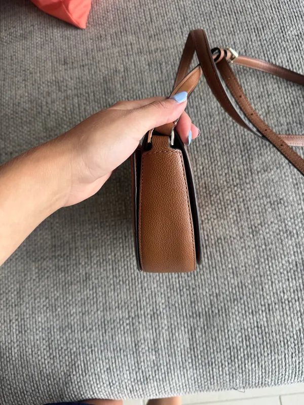Kate Spade Crossbody Purse Brown Leather - Image 7