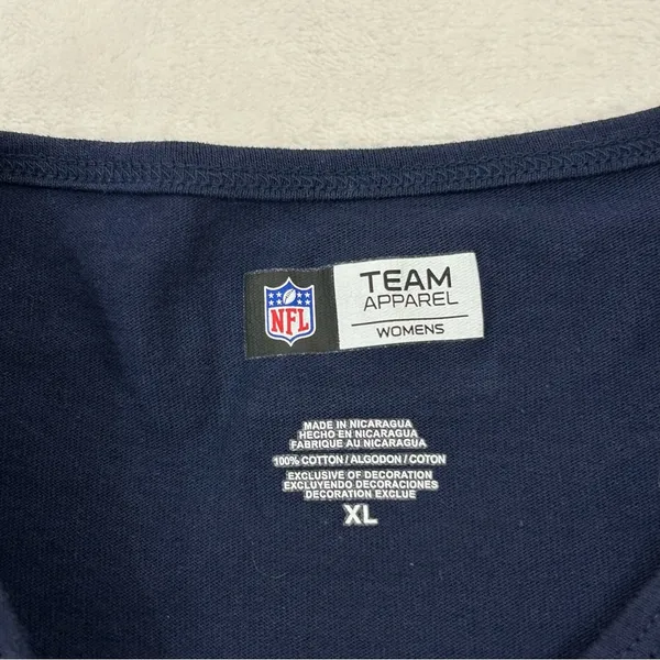 Los Angeles LA Chargers NFL Football Navy Blue Longsleeve T-Shirt Women’s XL - Image 3
