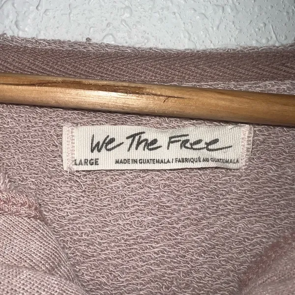 We‎ The Free Oversized Mauve Hooded Jacket - Image 3