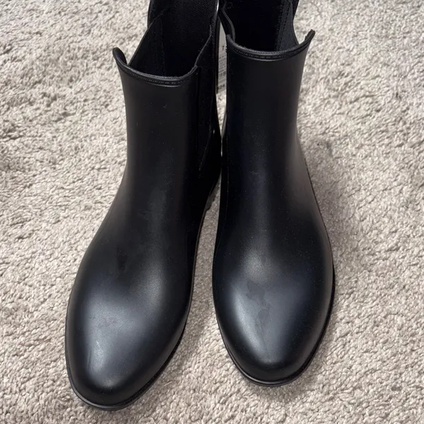 a new day black rain waterproof ankle boots size 7 new - Image 10