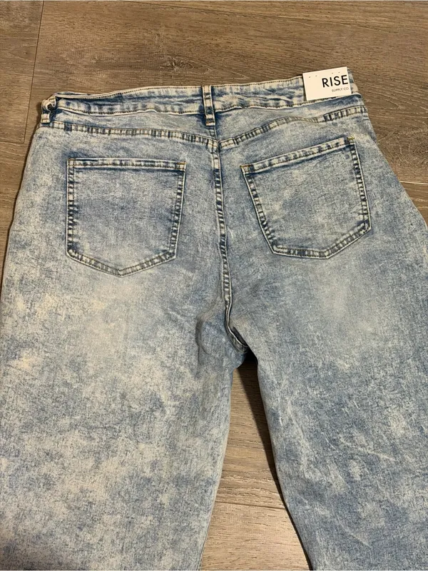 NWT Rise Apparel Co Wide Leg Acid Wash Jeans - Image 8