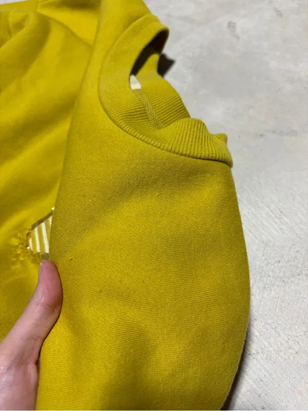 Judith March yellow green sweatshirt star XL - Image 9