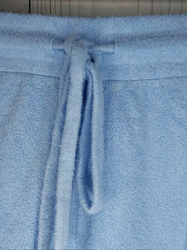 Free People Movement High Tide Terry Drawstring Shorts Cool Down Blue - Image 3