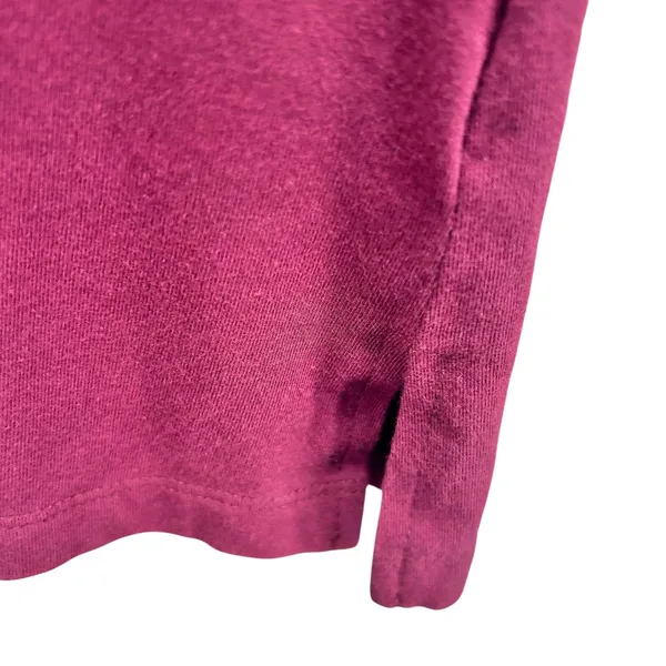 Denim And Co Tunic Top Blouse Maroon‎ Medium Red - Image 5