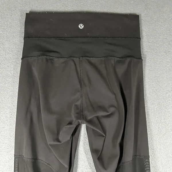 Lululemon Leggings‎ Womens Small Black High Rise Mesh Running Yoga Athletic - Image 10