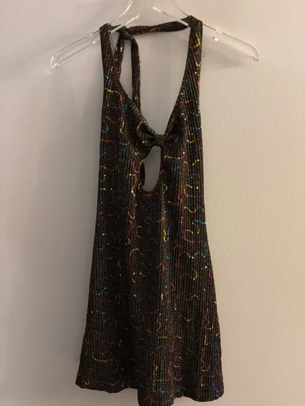 Urban Outfitters Mini Sparkling Dress Size Medium - Image 3