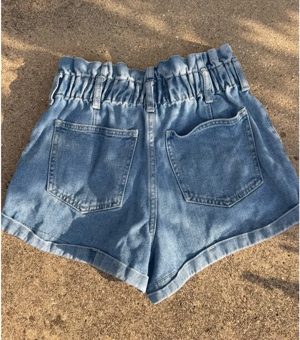 PacSun Mom Shorts Denim Blue Jean High-Waisted - Image 2