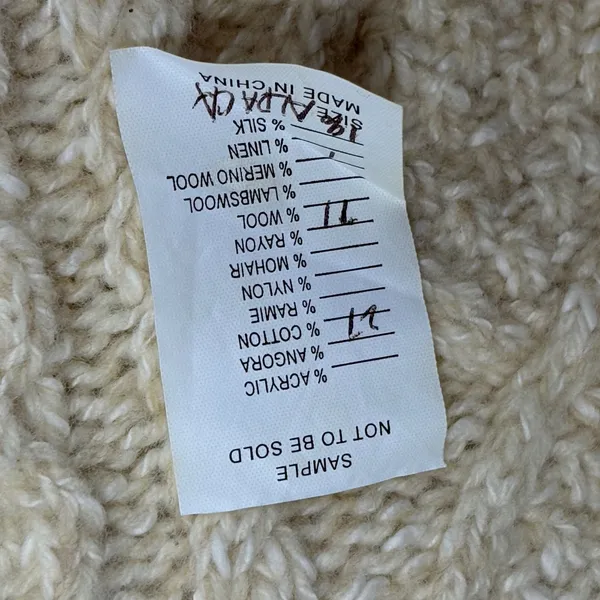 Polo Ralph Lauren Cable Knit Fair Isle Wool‎ Sweater XS Nordic Sample Rare - Image 8
