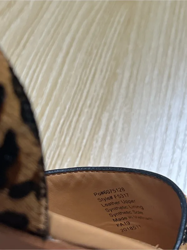 J.Crew Zoe Leopard Calf Hair d’Orsay Flats Size 6 - Image 12