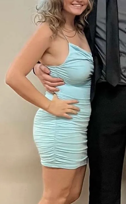 Light Blue Formal Dress - Image 2