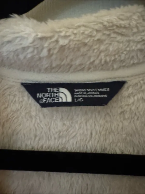 The North Face Women's Cream Plush Fleece Vest - Zip Front - Image 3