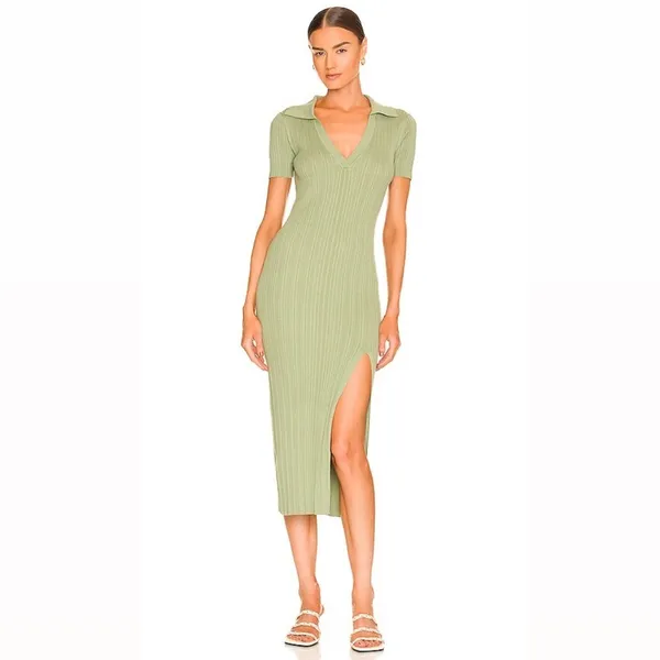 L’academie Revolve Geneva Knit Midi Dress in Green - Image 2