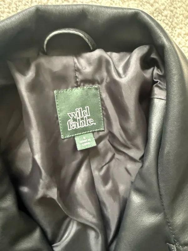 Wild Fable Oversized leather jacket - Image 3