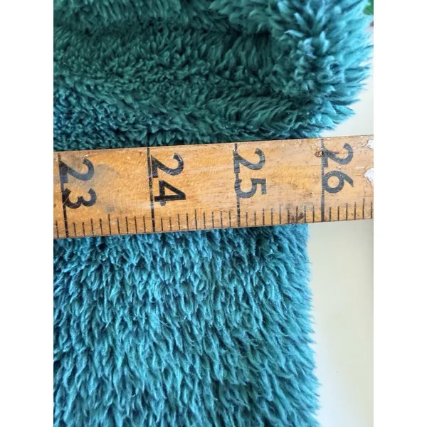 LL Bean Fleece Jacket Womens 1X‎ Teal Excellent High Pile Sherpa Full Zip - Image 11