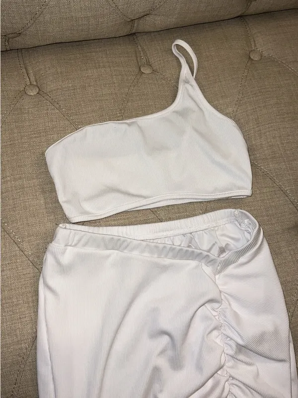SHEIN brand white matching skirt set - Image 2