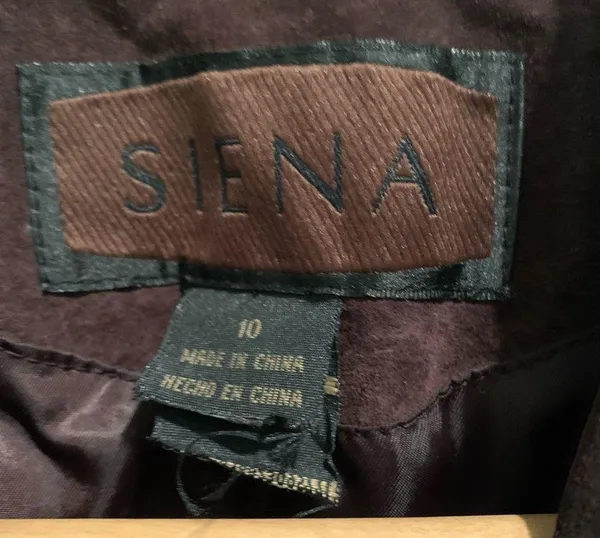 NWT Siena Espresso Chocolate Brown Leather Suede Blazer Jacket 10 - Image 7