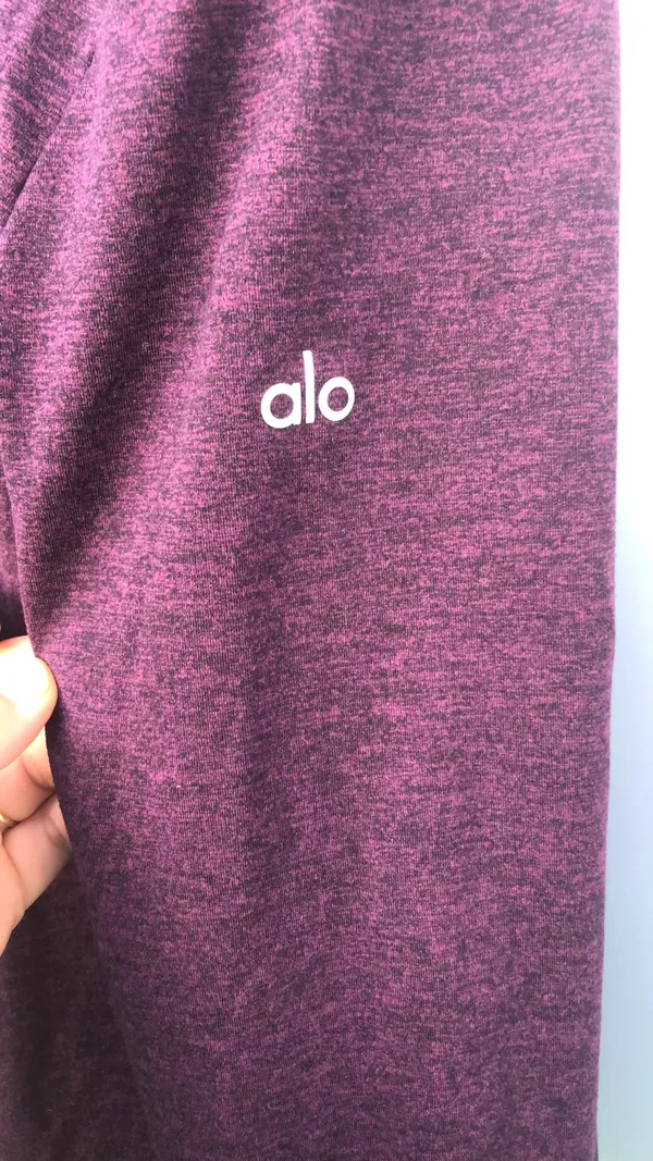 Alo Long Sleeve Purple Shirt Size Medium - Image 2