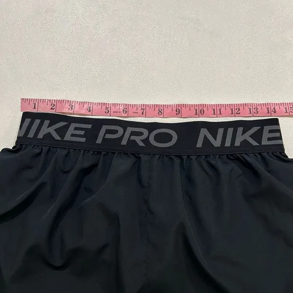 Nike Pro Dri-Fit Running Shorts Black Gray Trim Athletic Women’s Medium - Image 7