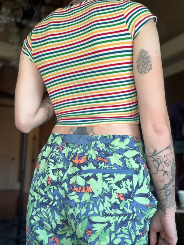 Striped Crop Top Multiple - Image 4