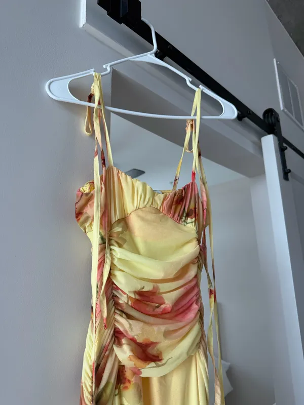 ASOS Yellow Floral Maxi Dress - Image 4