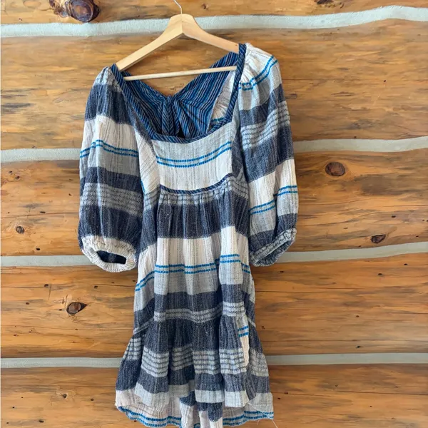 Free People Peasant Mini Dress size Medium - Image 3