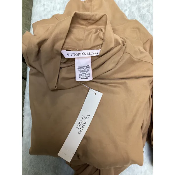 Victoria's Secret Tan Brown‎ Mock Neck Long Sleeve Bodysuit XS NWT 11253553.. - Image 7