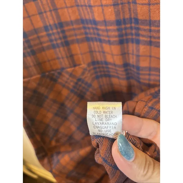 Entro Dress Plaid Shift Dress Size Medium Dark Academia 90s Grunge Autumncore - Image 6