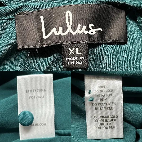 Lulus Moments That Last Hunter Green LS Cutout Jumpsuit XL - Image 9