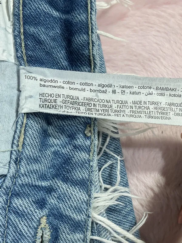 Zara High-Rise Straight Jeans - Light Blue Wash 035 - Image 10