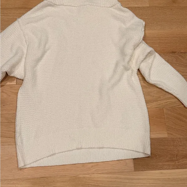 Free People‎ NWT Cream Cowl Neck oversized Sweater small - Image 6