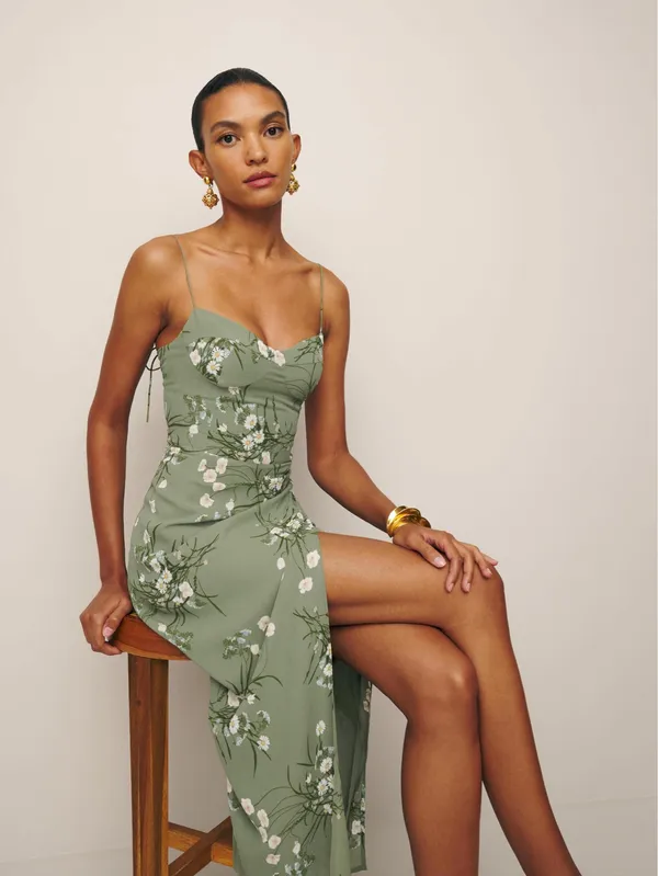 Reformation Kourtney Dress Midi - Image 3