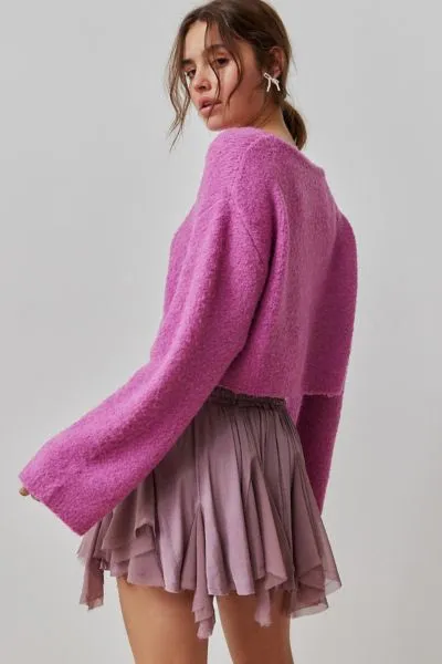 Kimchi Blue Pink Juniper Pullover Knit Sweater - Image 2