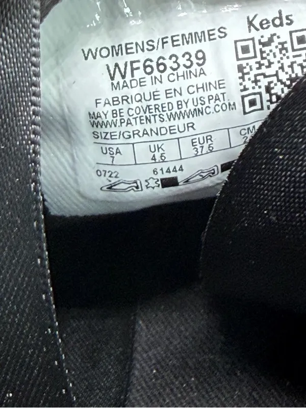 Keds Triple Kick Platform Sneakers Womens 7 Black Patent Ribbon Lace NWOB - Image 9